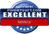 FindMySoft.com "EXCELLENT" Certificate